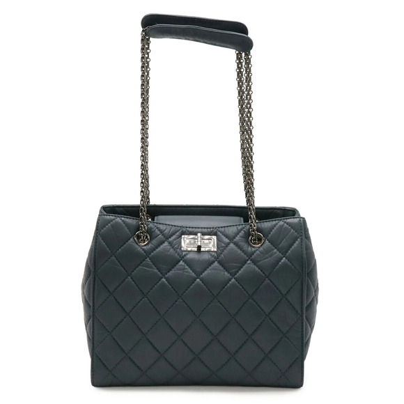 CHANEL Handbags - CHANEL Blue Leather Shoulder Bag